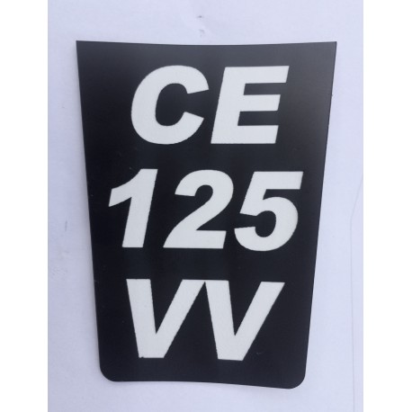 2 plaques immatriculation KTM noire personnalisable moto non homologué