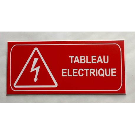 Plaque de signalisation de sécurité standard tableau électrique sous tension - danger électrique