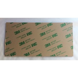 plaque adhésive "SONNER ET ATTENDRE" argentée 2