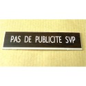 étiquette adhésive PAS DE PUBLICITE SVP bois