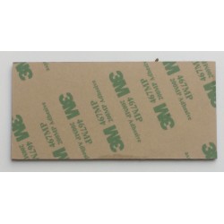 plaque de porte rouge format 48x100 mm personnalisable 3 lignes 2