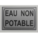 plaque adhésive "EAU NON POTABLE" format 100 x 150 mm